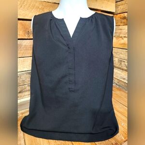 Womens Black Sleeveless‎ Talbots Top Size 14